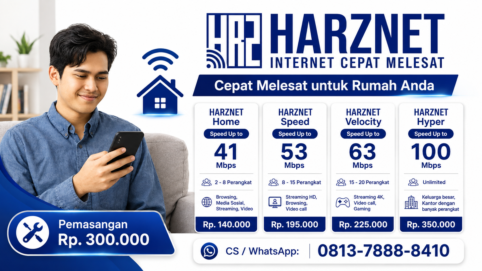 Materi promosi Harznet Home